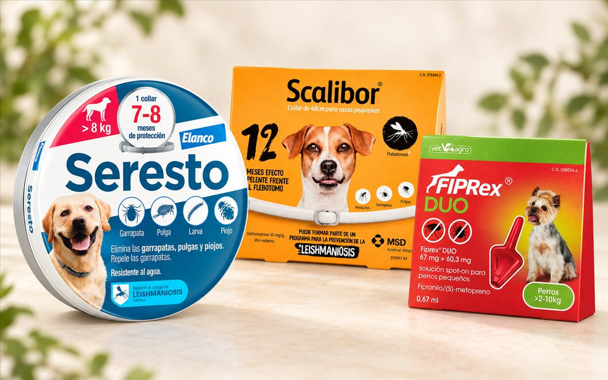 Collares y pipetas antiparasitarios en la tienda ZAUNK de Berriozar